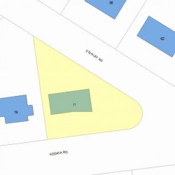 11 Kodaya Rd, Newton, MA 02468 plot plan