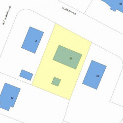 64 Allerton Rd, Newton, MA 02459 plot plan