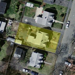13 Bemis Rd, Newton, MA 02460 aerial view