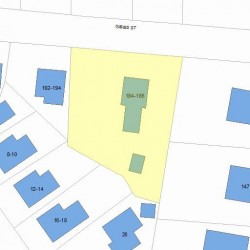 184 Gibbs St, Newton, MA 02459 plot plan