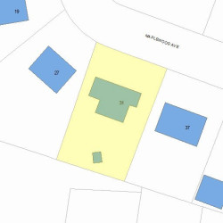 31 Maplewood Ave, Newton, MA 02459 plot plan