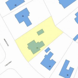 51 Hanson Rd, Newton, MA 02459 plot plan