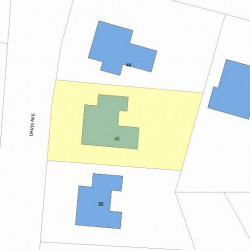 48 Davis Ave, Newton, MA 02465 plot plan