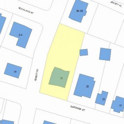 31 Gardner St, Newton, MA 02458 plot plan