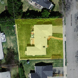 78 Mary Ellen Rd, Newton, MA 02468 aerial view