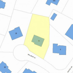 15 Malubar Ln, Newton, MA 02459 plot plan