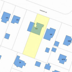 164 Auburn St, Newton, MA 02465 plot plan