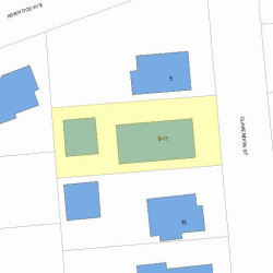 11 Clarendon St, Newton, MA 02460 plot plan