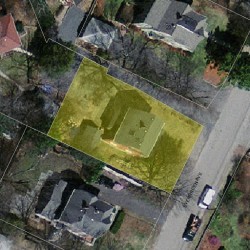 31 Evergreen Ave, Newton, MA 02466 aerial view