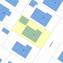 25 Ricker Rd, Newton, MA 02458 plot plan