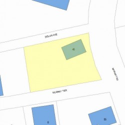 45 Murray Rd, Newton, MA 02465 plot plan