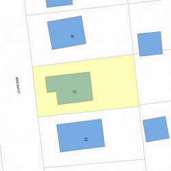 18 Winona St, Newton, MA 02466 plot plan