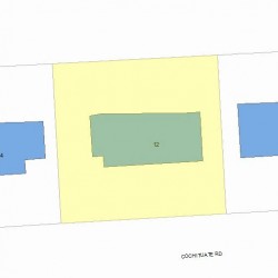 12 Cochituate Rd, Newton, MA 02461 plot plan