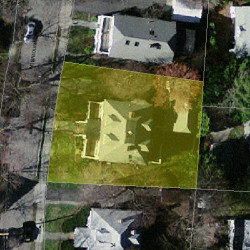28 Westbourne Rd, Newton, MA 02459 aerial view