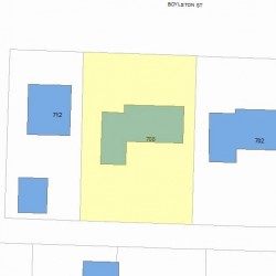 708 Boylston St, Newton, MA 02459 plot plan