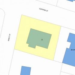 30 Gardner St, Newton, MA 02458 plot plan