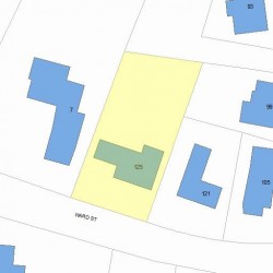 125 Ward St, Newton, MA 02459 plot plan