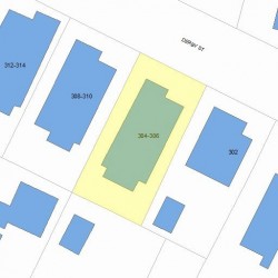 304 Derby St, Newton, MA 02465 plot plan