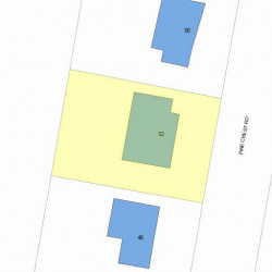 52 Pine Crest Rd, Newton, MA 02459 plot plan