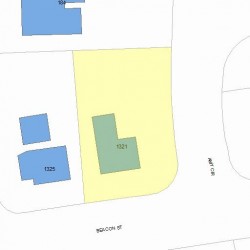 1321 Beacon St, Newton, MA 02468 plot plan
