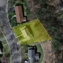 36 Judith Rd, Newton, MA 02459 aerial view