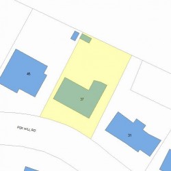 37 Fox Hill Rd, Newton, MA 02459 plot plan