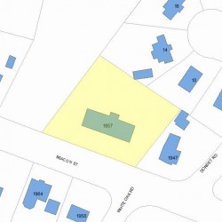 1957 Beacon St, Newton, MA 02468 plot plan