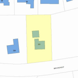 326 Brookline St, Newton, MA 02459 plot plan