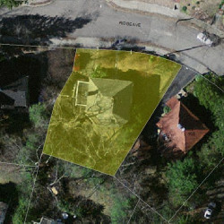 166 Ridge Ave, Newton, MA 02459 aerial view