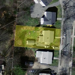 41 Cloverdale Rd, Newton, MA 02461 aerial view