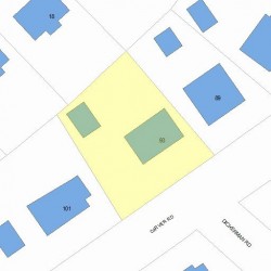 93 Carver Rd, Newton, MA 02461 plot plan