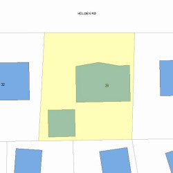 26 Holden Rd, Newton, MA 02465 plot plan