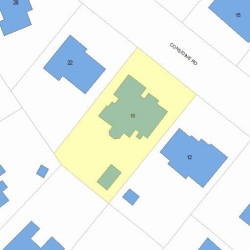 16 Considine Rd, Newton, MA 02459 plot plan