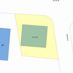 254 Elliot St, Newton, MA 02464 plot plan