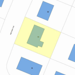 53 Anthony Cir, Newton, MA 02460 plot plan