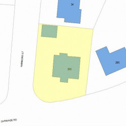 305 Commonwealth Ave, Newton, MA 02459 plot plan