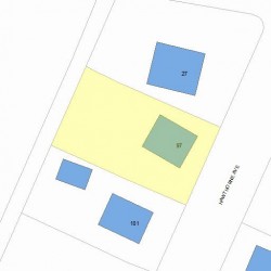 97 Hawthorne Ave, Newton, MA 02466 plot plan