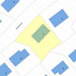 22 Sherrin Rd, Newton, MA 02462 plot plan