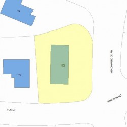 102 Meadowbrook Rd, Newton, MA 02459 plot plan