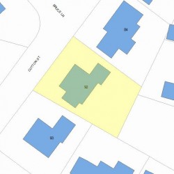 92 Cotton St, Newton, MA 02458 plot plan