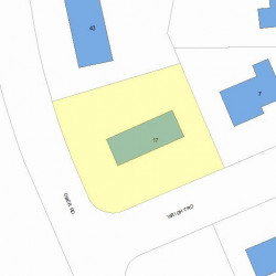 17 Wright Rd, Newton, MA 02459 plot plan