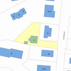 45 Cottage St, Newton, MA 02464 plot plan