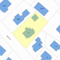 52 Ripley St, Newton, MA 02459 plot plan