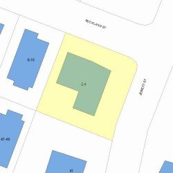 4 Rockland St, Newton, MA 02458 plot plan