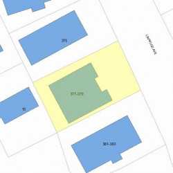 377 Linwood Ave, Newton, MA 02460 plot plan