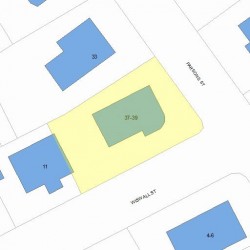 37 Parsons St, Newton, MA 02465 plot plan