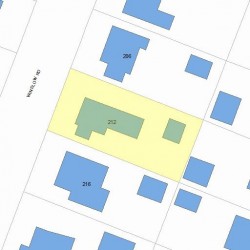 212 Winslow Rd, Newton, MA 02468 plot plan
