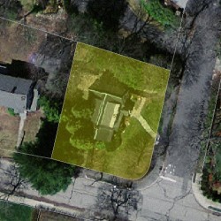 51 Caroline Park, Newton, MA 02468 aerial view