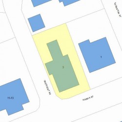 3 Waban St, Newton, MA 02458 plot plan