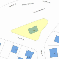 2282 Commonwealth Ave, Newton, MA 02466 plot plan